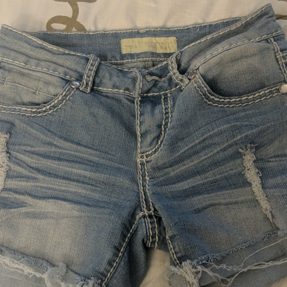 Denim shorts